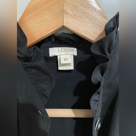 J. Crew Ruffle Neck Blouse - Picture 2 of 3